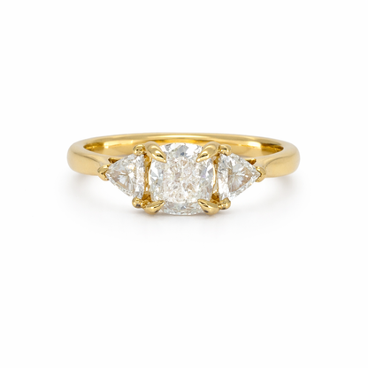 18ct Yellow Gold Three-Stone Diamond Ring