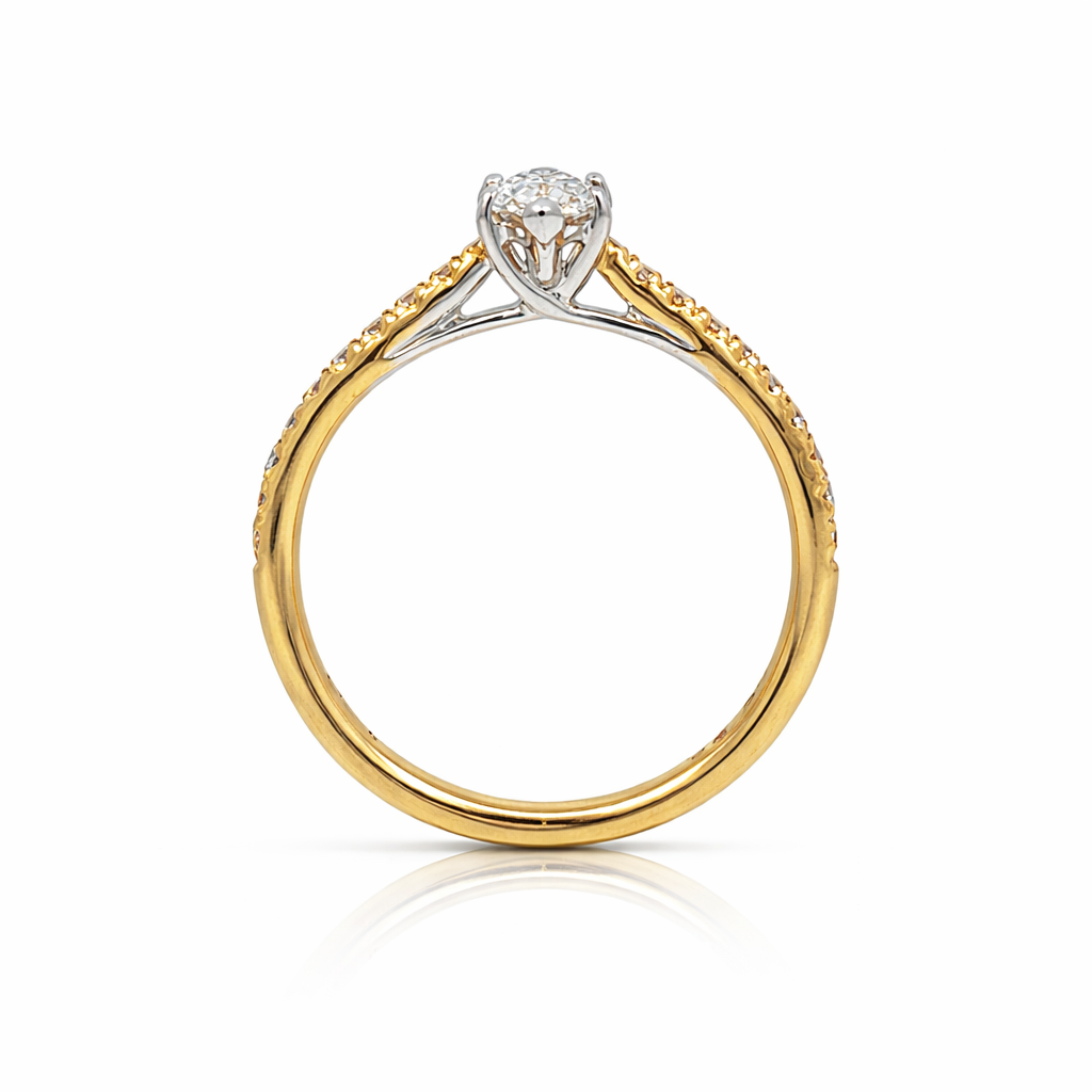 18ct Gold Marquise Diamond Ring