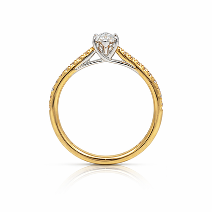 18ct Gold Marquise Diamond Ring