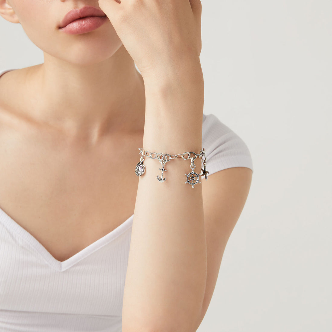 Giovanni Raspini Silver Anchor Charm - Robert Anthony Jewellers, Edinburgh