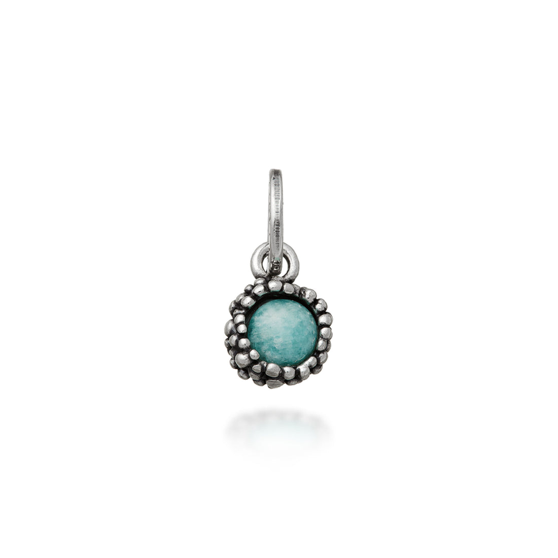 Giovanni Raspini Silver Amazonite Perlage Charm - Robert Anthony Jewellers, Edinburgh
