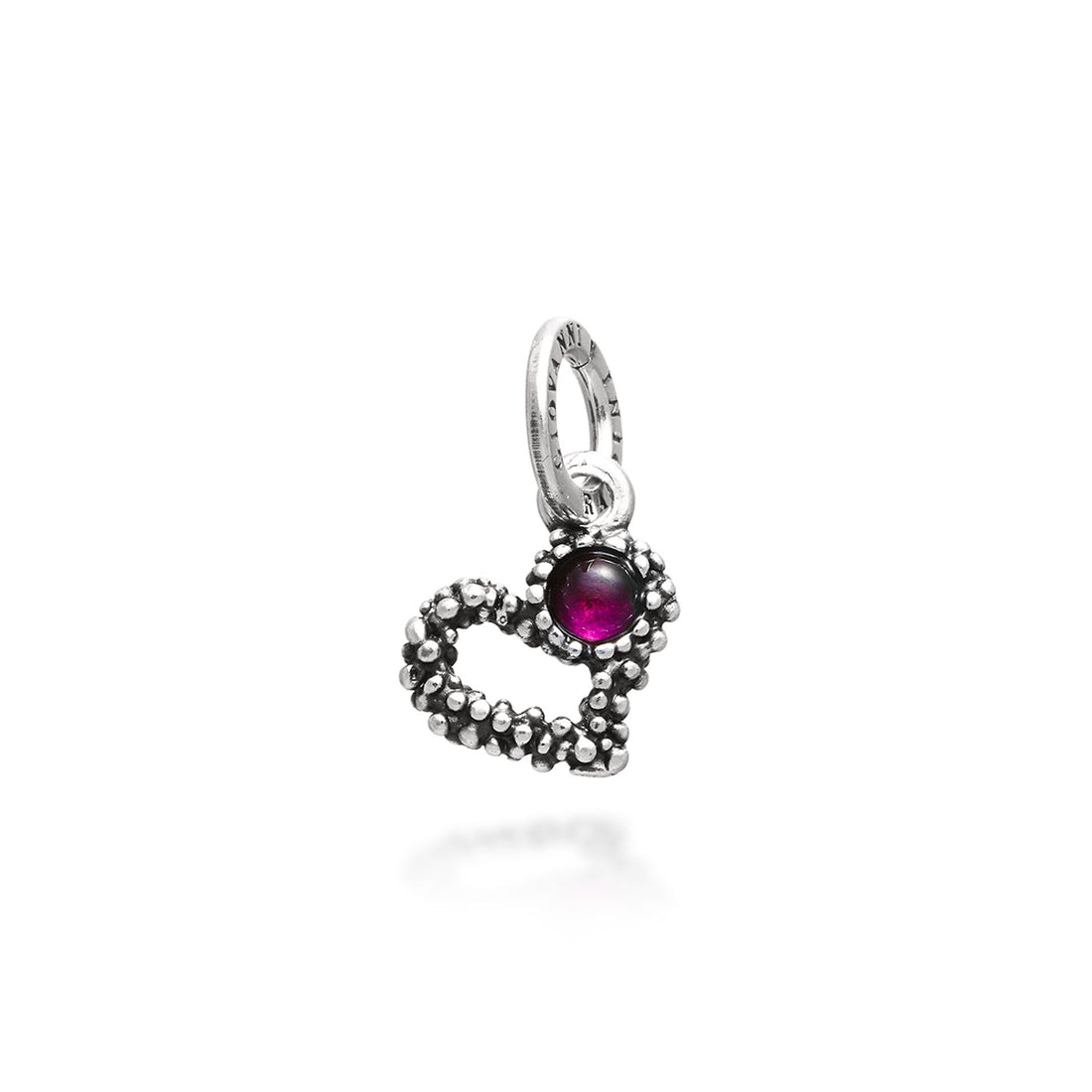 Giovanni Raspini Silver Heart Colour Charm - Robert Anthony Jewellers, Edinburgh