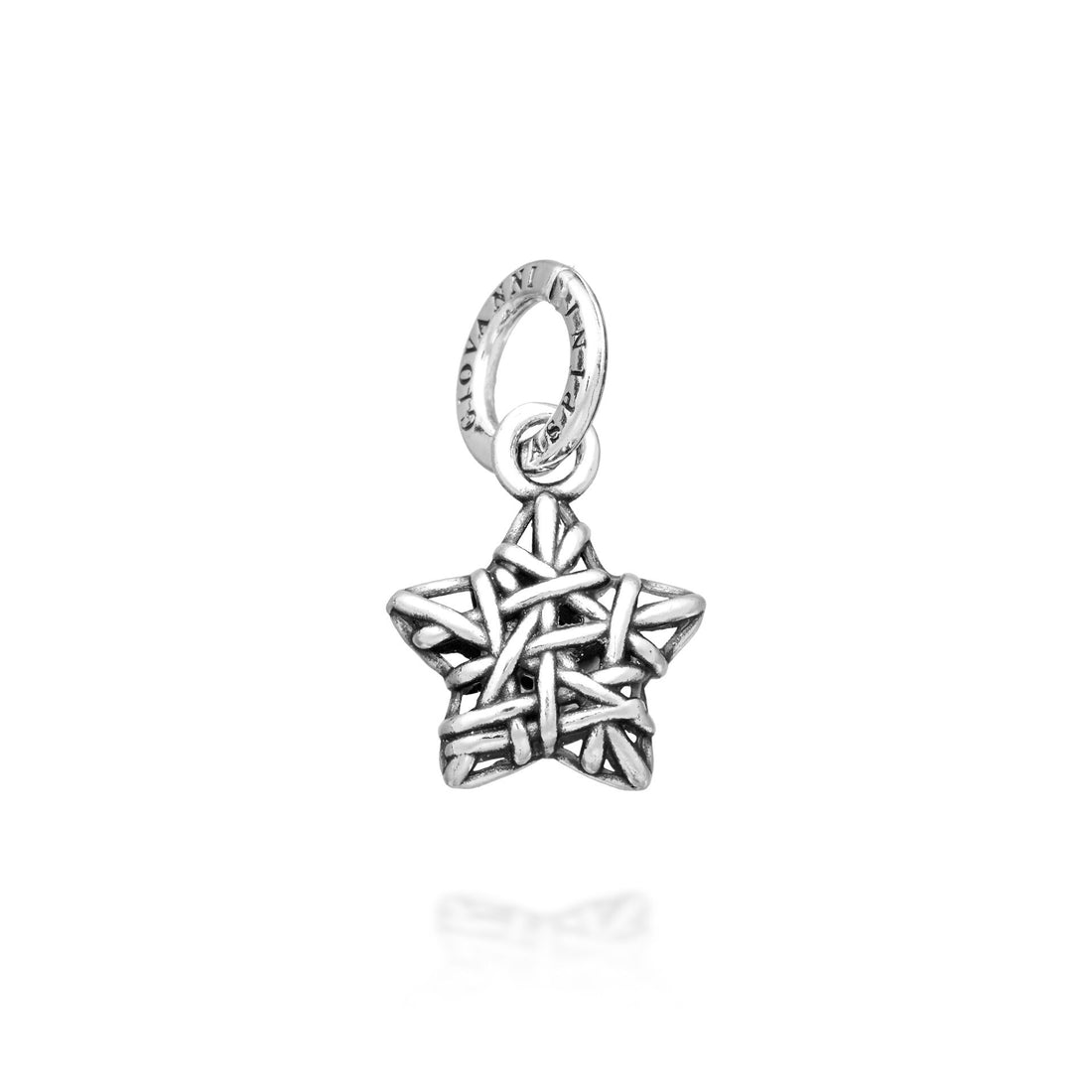 Giovanni Raspini Silver Woven Star Charm - Robert Anthony Jewellers, Edinburgh