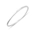 9ct. White Gold Oval Minimalist Bangle - Robert Anthony Jewellers, Edinburgh