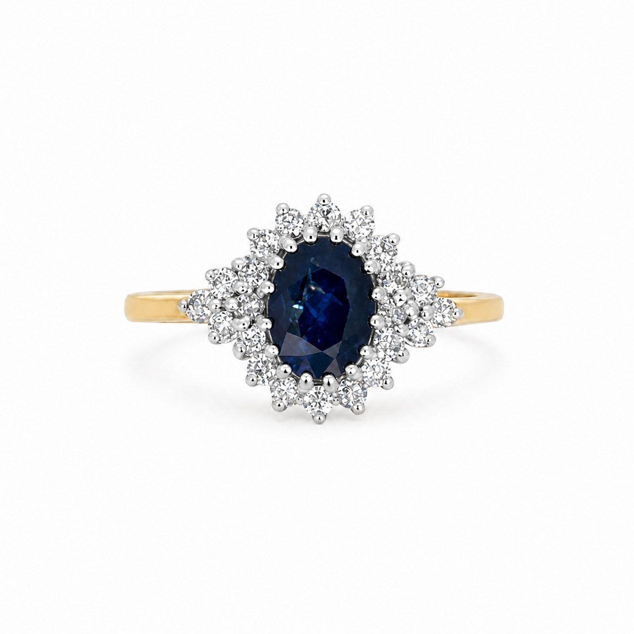 Sapphire &amp; Diamond 9ct Gold Ring