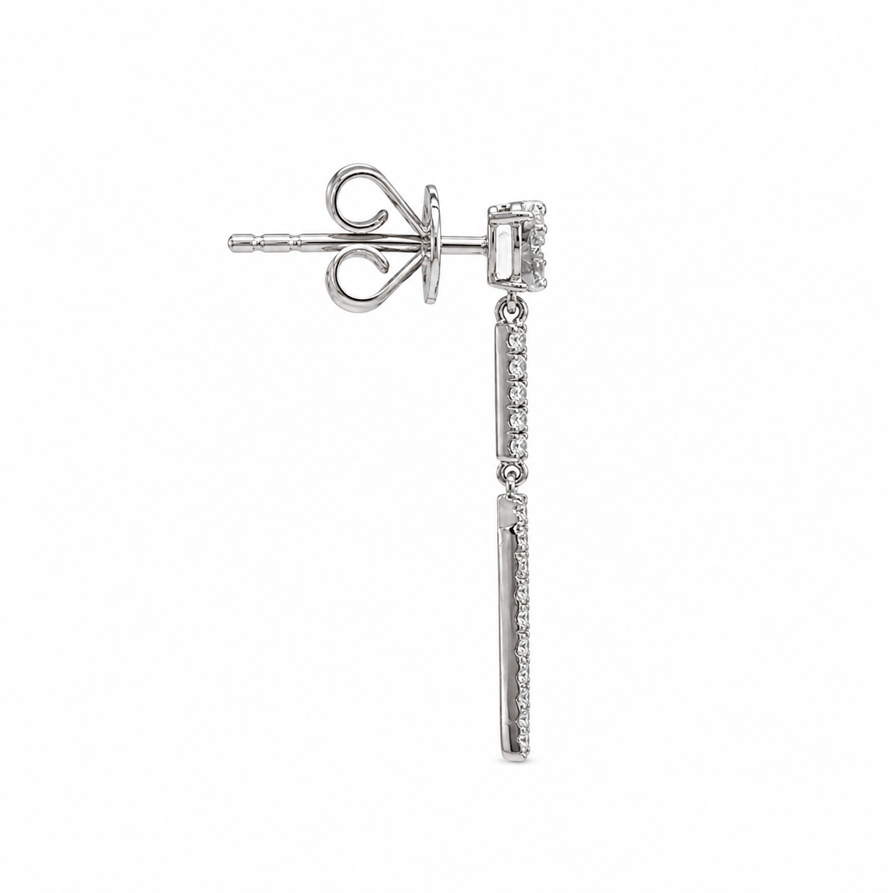 18ct Diamond Drop Earrings