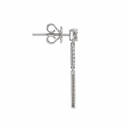 18ct Diamond Drop Earrings