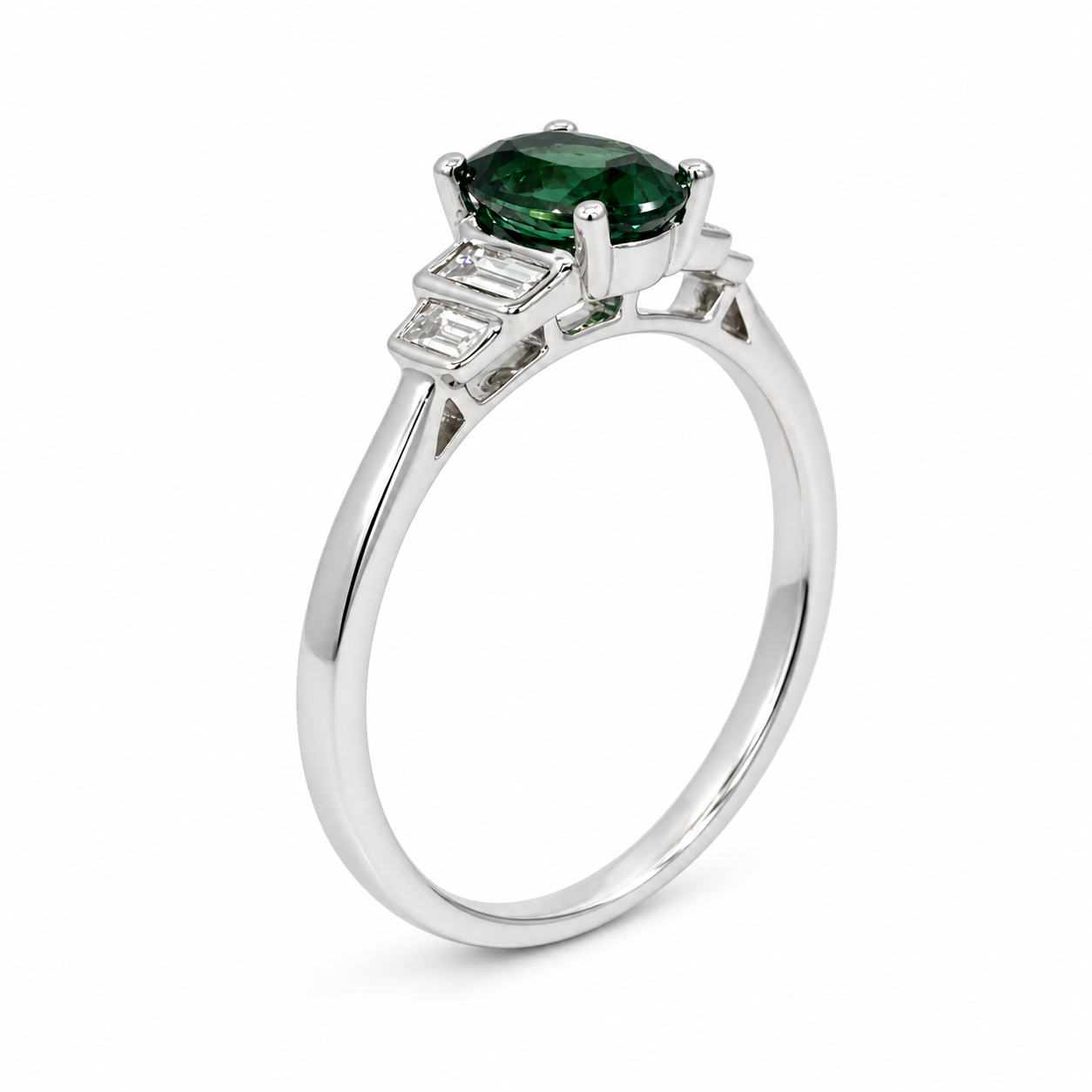 18ct Tourmaline &amp; Diamond Ring
