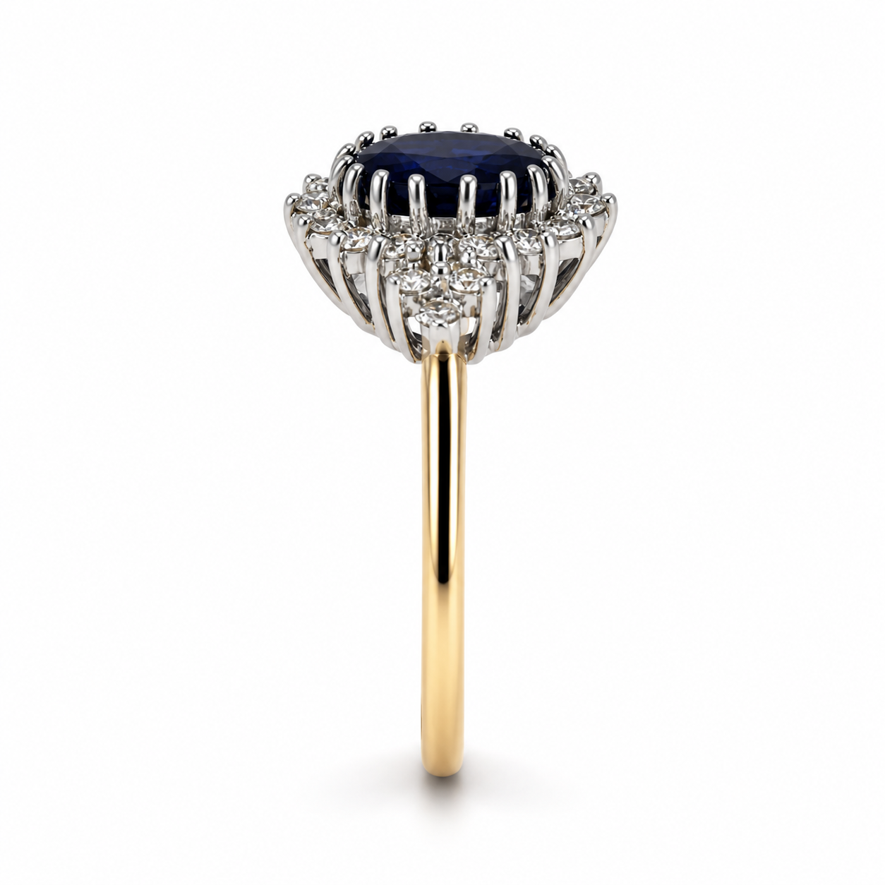 Sapphire &amp; Diamond 9ct Gold Ring
