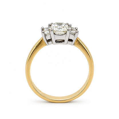 14ct Yellow Gold Three-Stone Diamond Ring