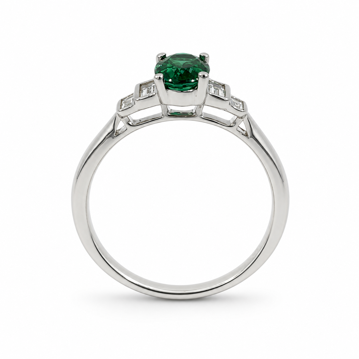 18ct Tourmaline &amp; Diamond Ring