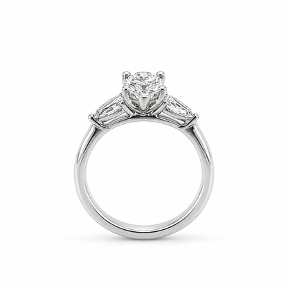 Platinum Lab-Grown Diamond Trilogy Ring