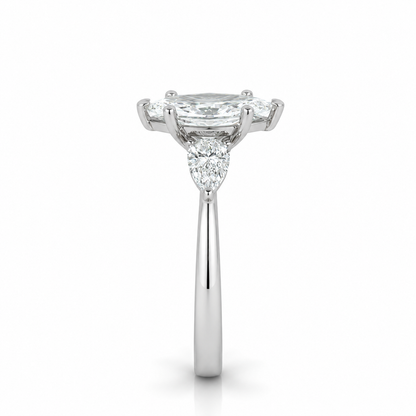 Platinum Lab-Grown Diamond Trilogy Ring