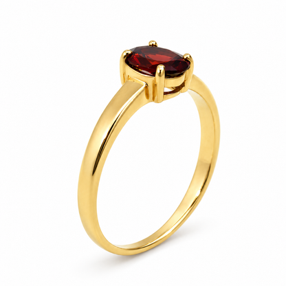 9ct Gold Garnet Ring