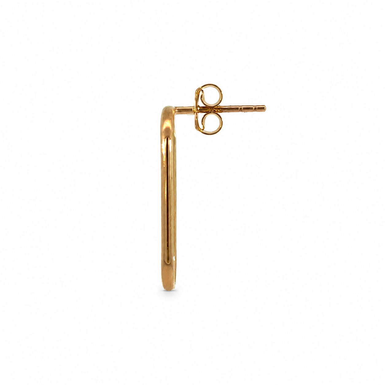 9ct Gold Oval Drop Earrings
