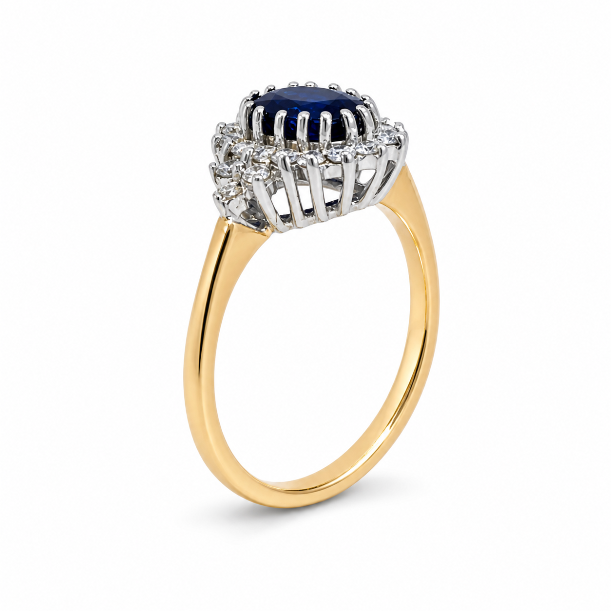 Sapphire &amp; Diamond 9ct Gold Ring