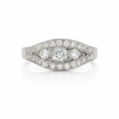 18ct White Gold Diamond Ring