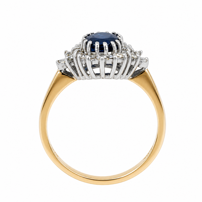 Sapphire &amp; Diamond 9ct Gold Ring