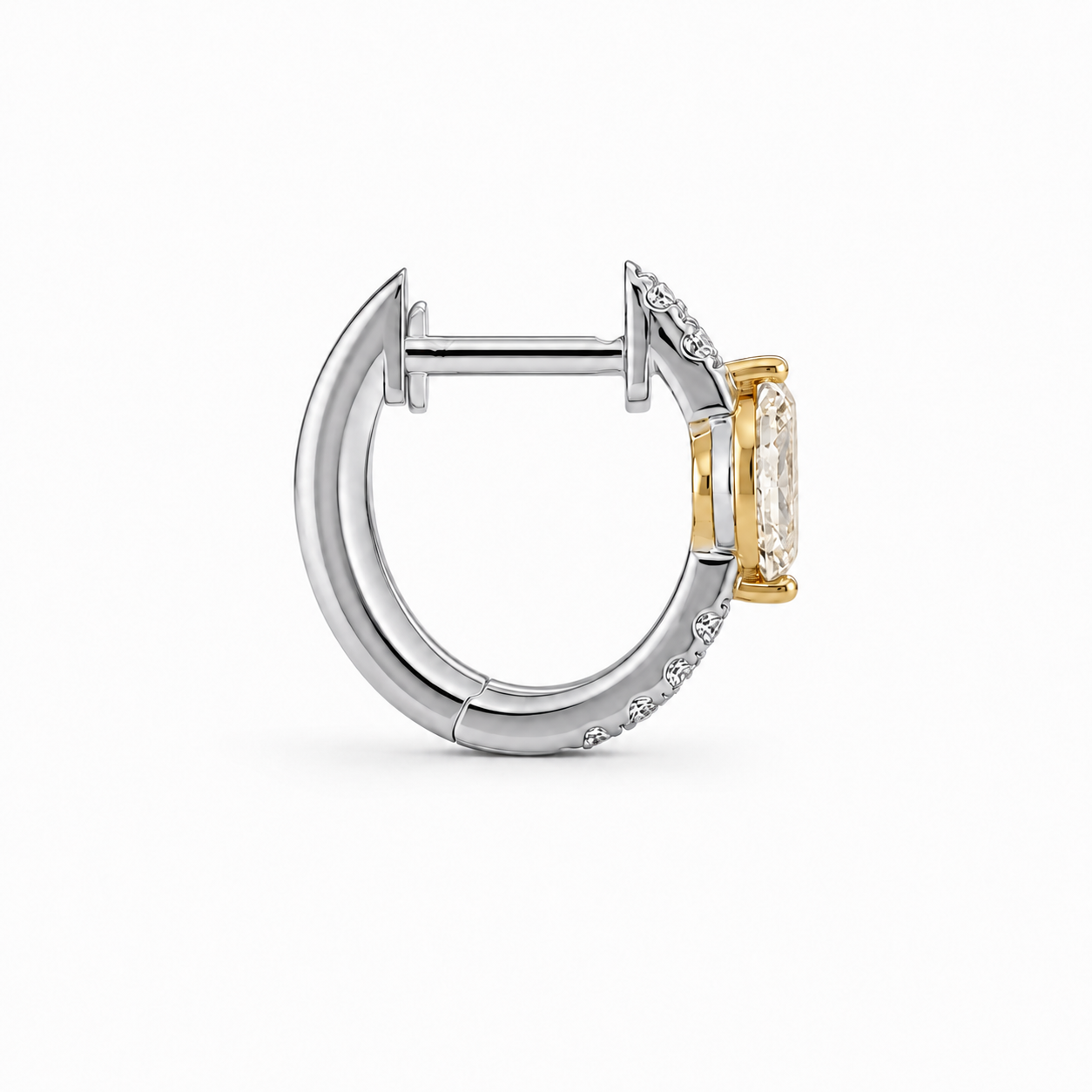 18ct Diamond Hoop Earrings