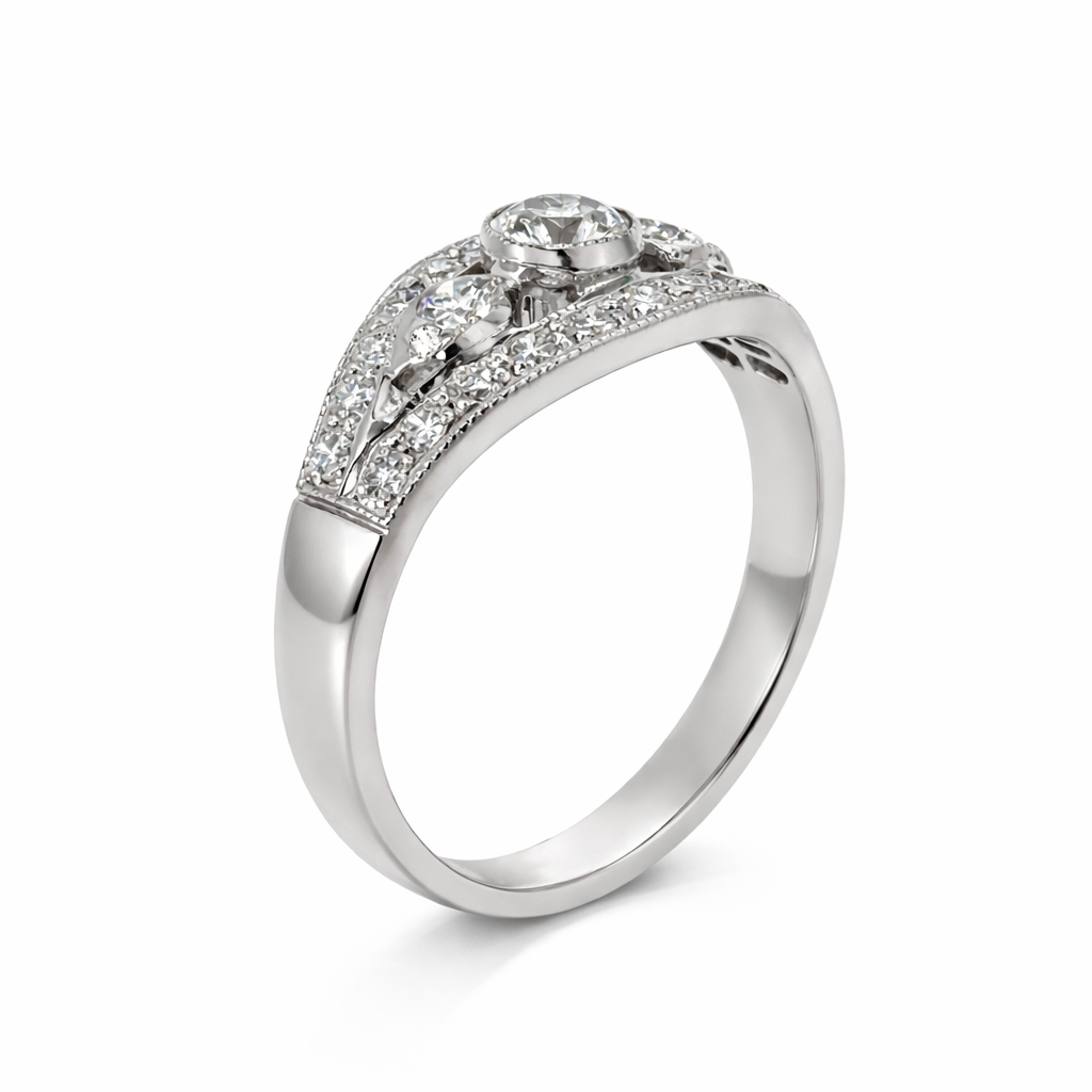 18ct White Gold Diamond Ring