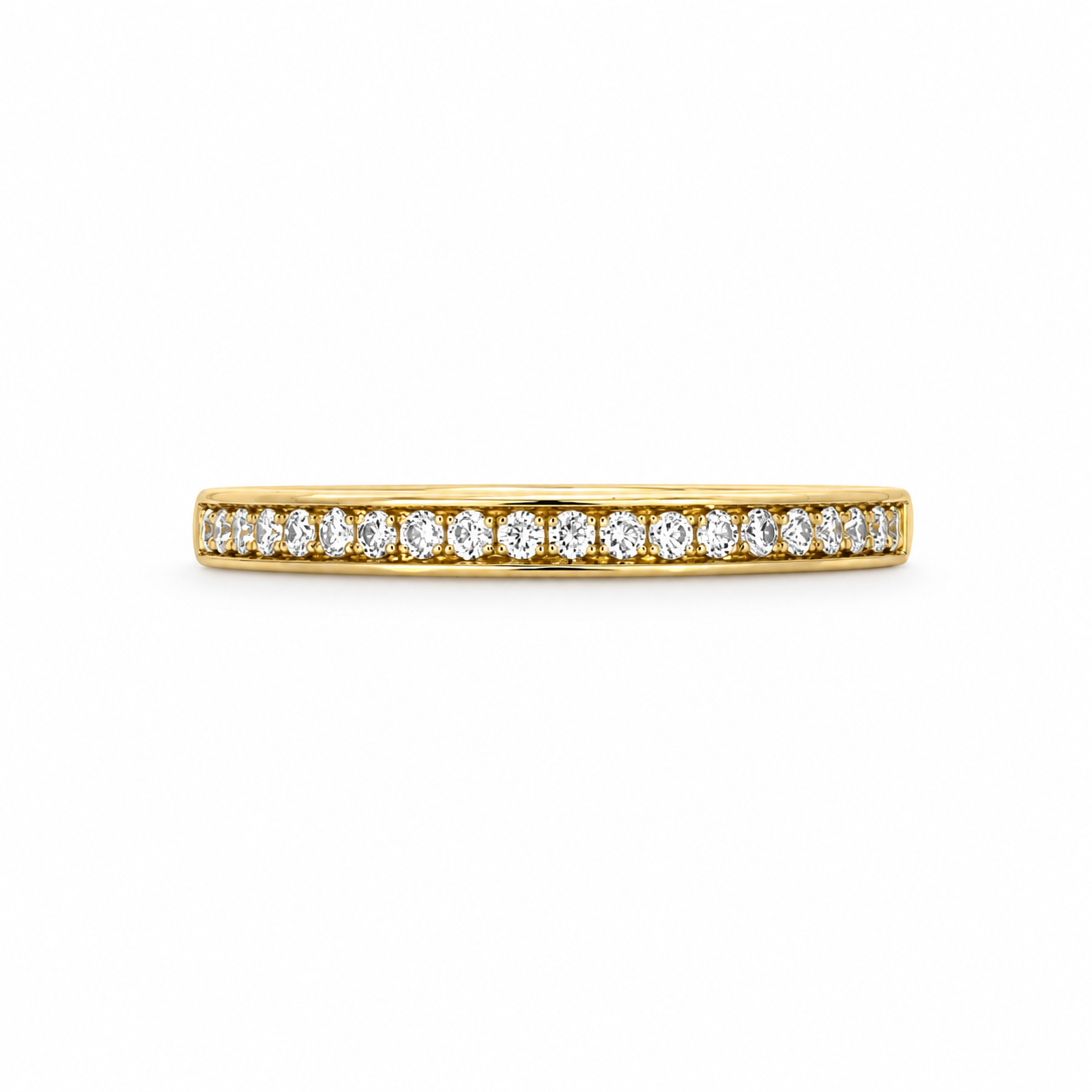 18ct Gold Diamond Set Band