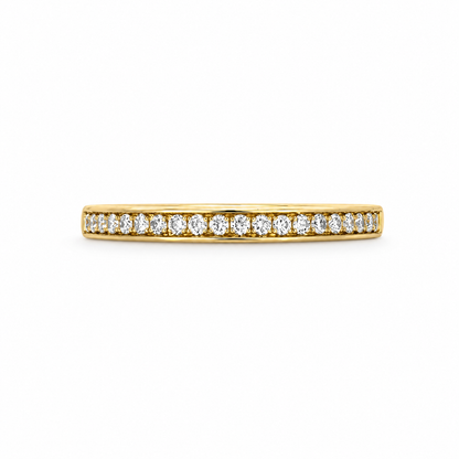 18ct Gold Diamond Set Band