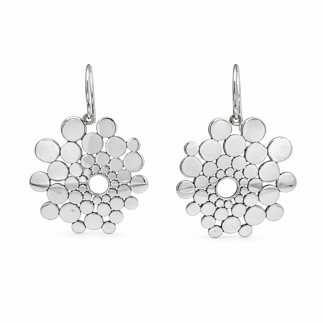 Sterling Silver Bubble Drop Earrings