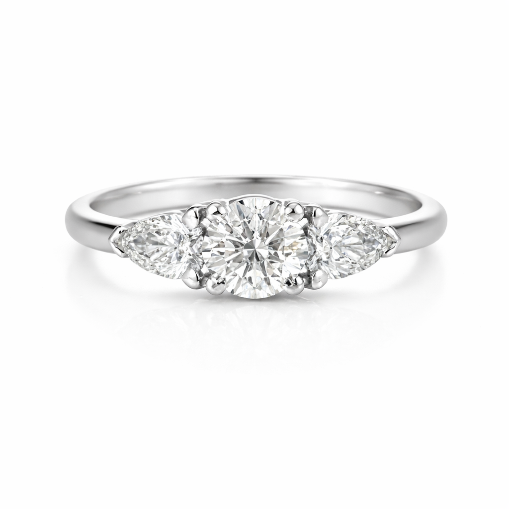 18ct Gold Three-Stone Diamond Ring