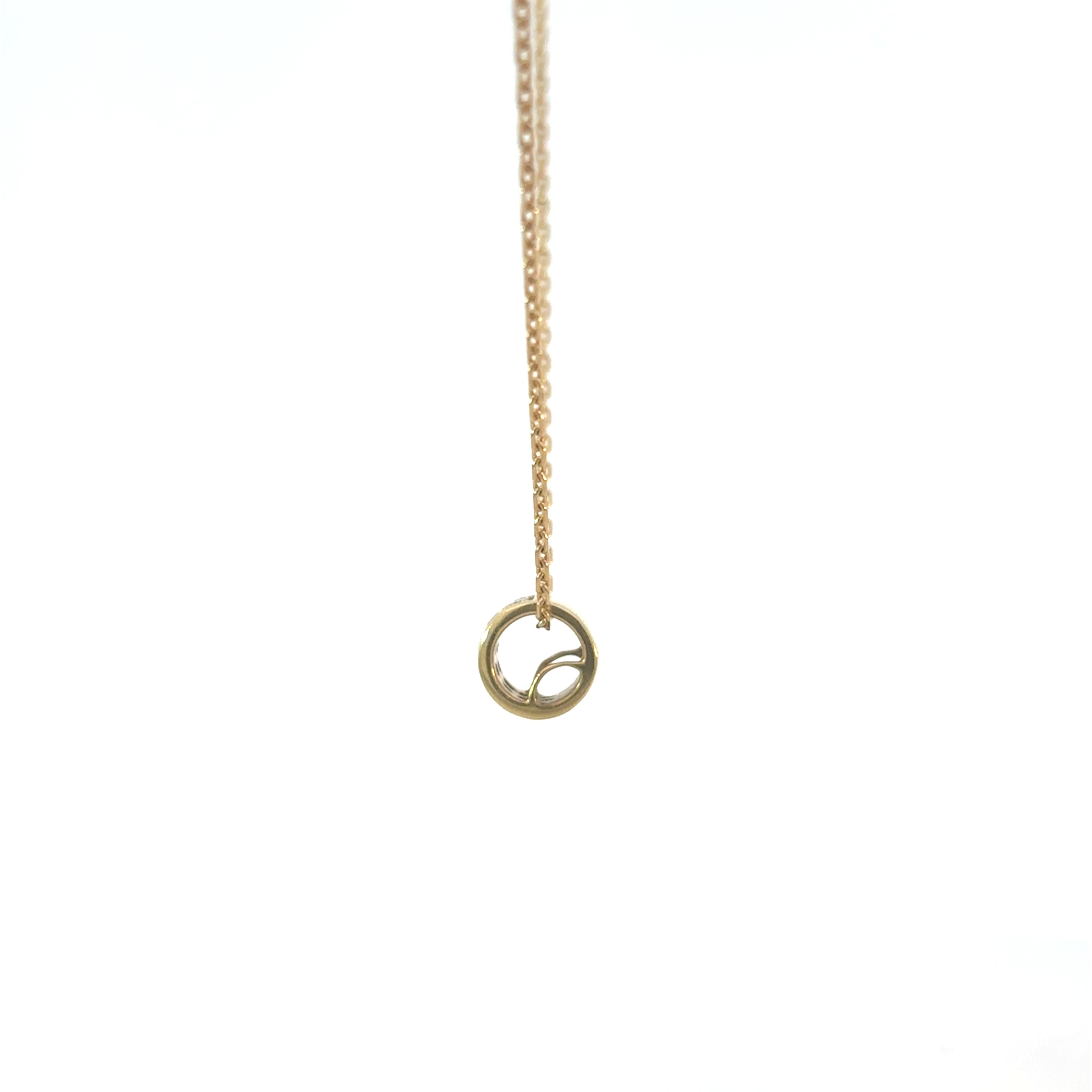 18ct Yellow Gold Diamond Pendant Necklace