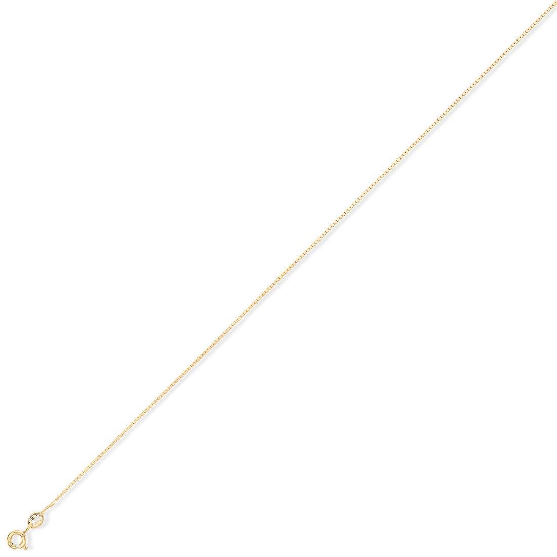 9CT Yellow Gold Box Chain - Robert Anthony Jewellers, Edinburgh