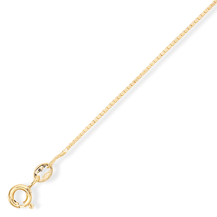 9CT Yellow Gold Box Chain - Robert Anthony Jewellers, Edinburgh
