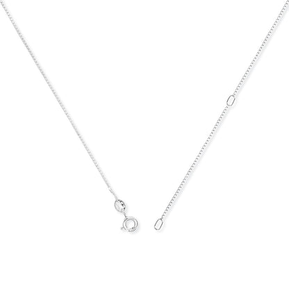 9ct. White Gold Convertible Box Chain — 16&quot; to 18&quot;