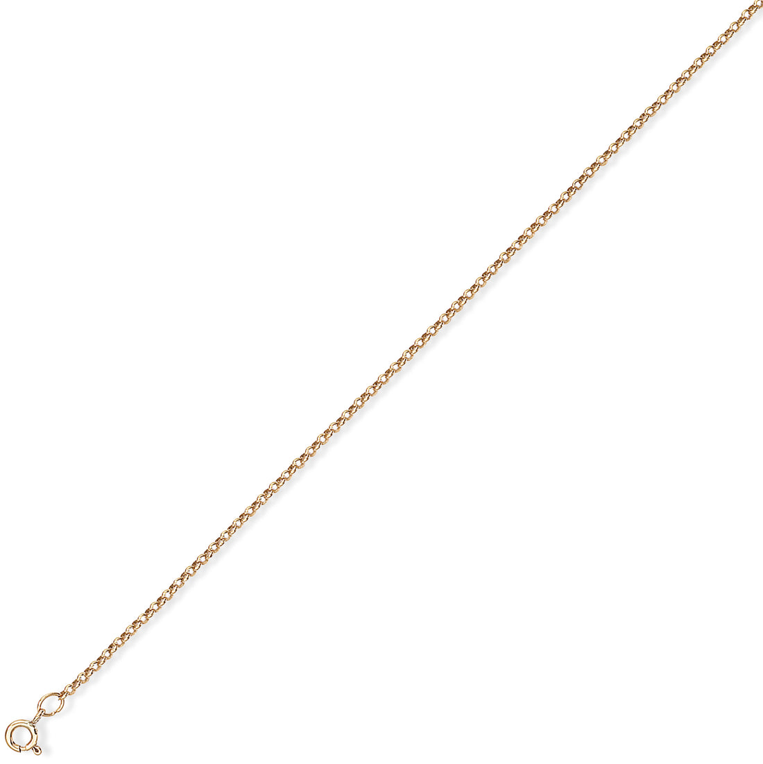 9CT Yellow Gold Round Belcher Traditional Chain
