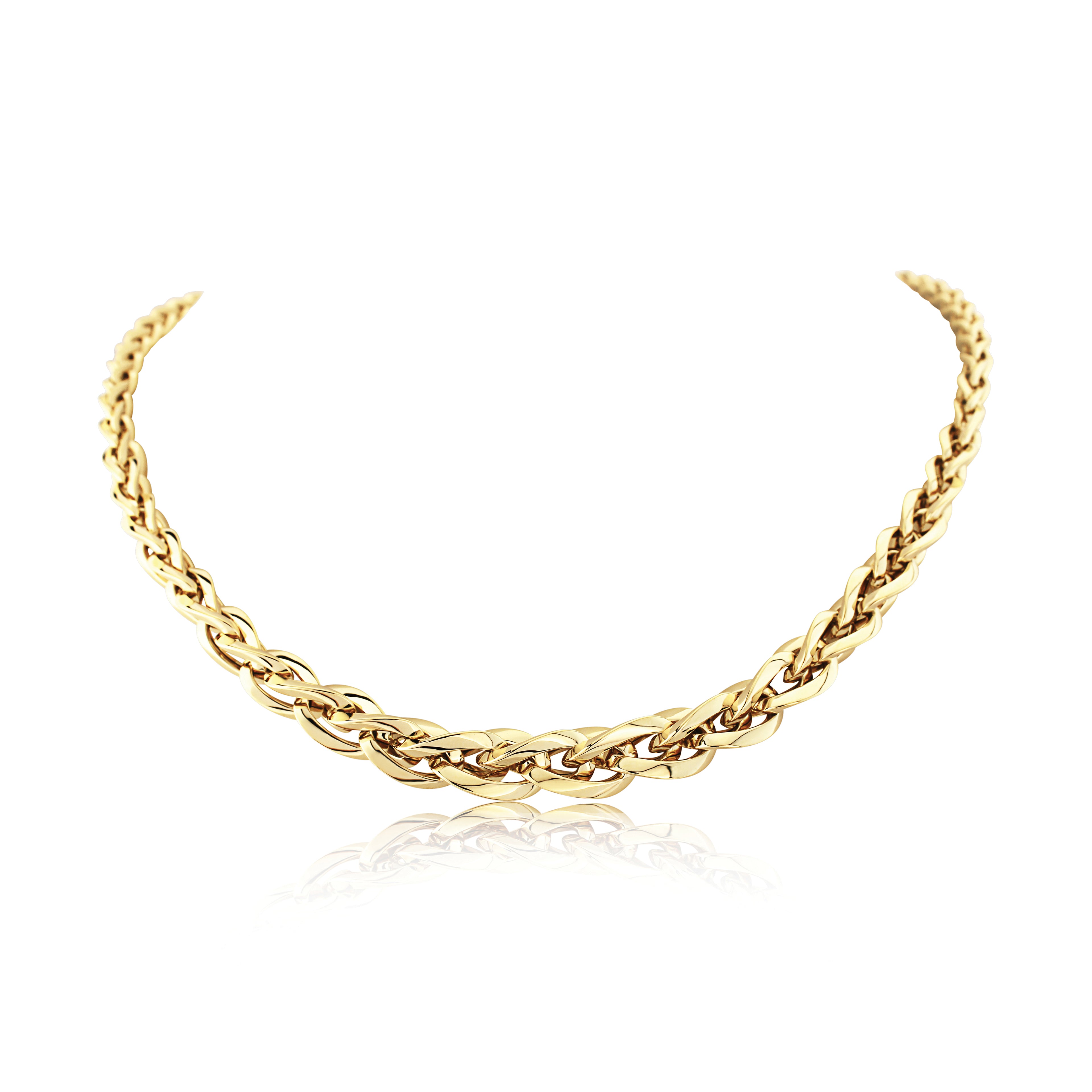 9ct. Yellow Gold Fancy Link Necklace - Robert Anthony Jewellers, Edinburgh