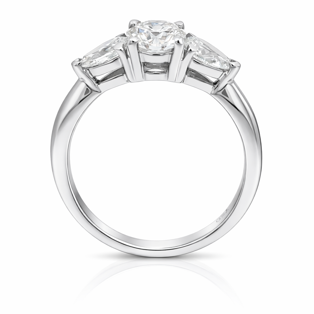 18ct Gold Three-Stone Diamond Ring