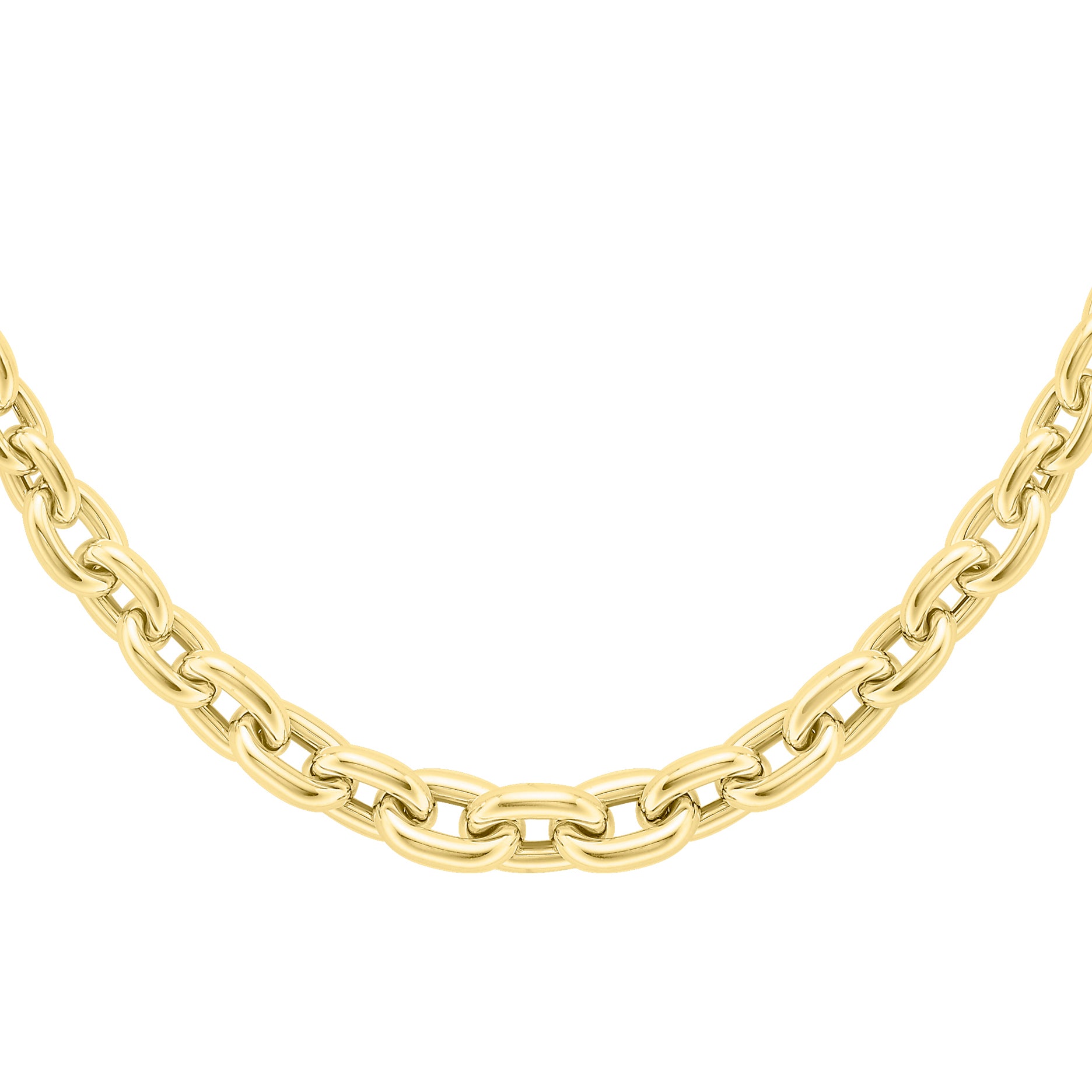 9ct. Yellow Gold Fancy Link Necklace