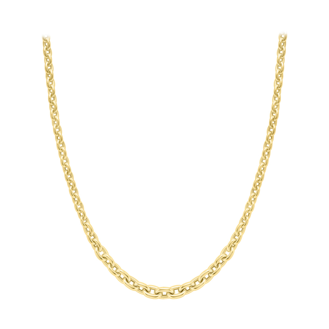 9ct. Yellow Gold Fancy Link Necklace - Robert Anthony Jewellers, Edinburgh