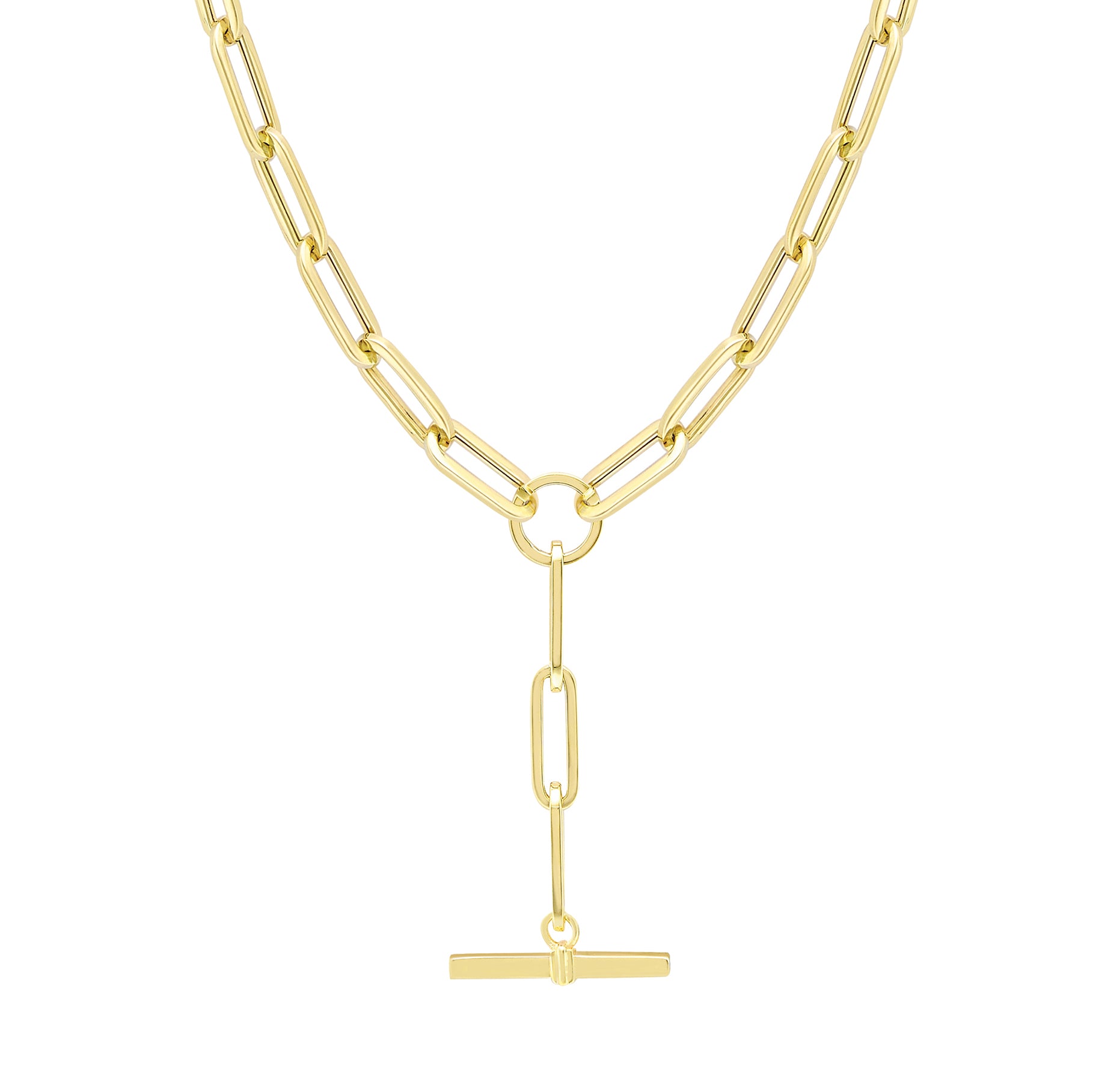 9ct. Yellow Gold T- Bar Necklace - Robert Anthony Jewellers, Edinburgh