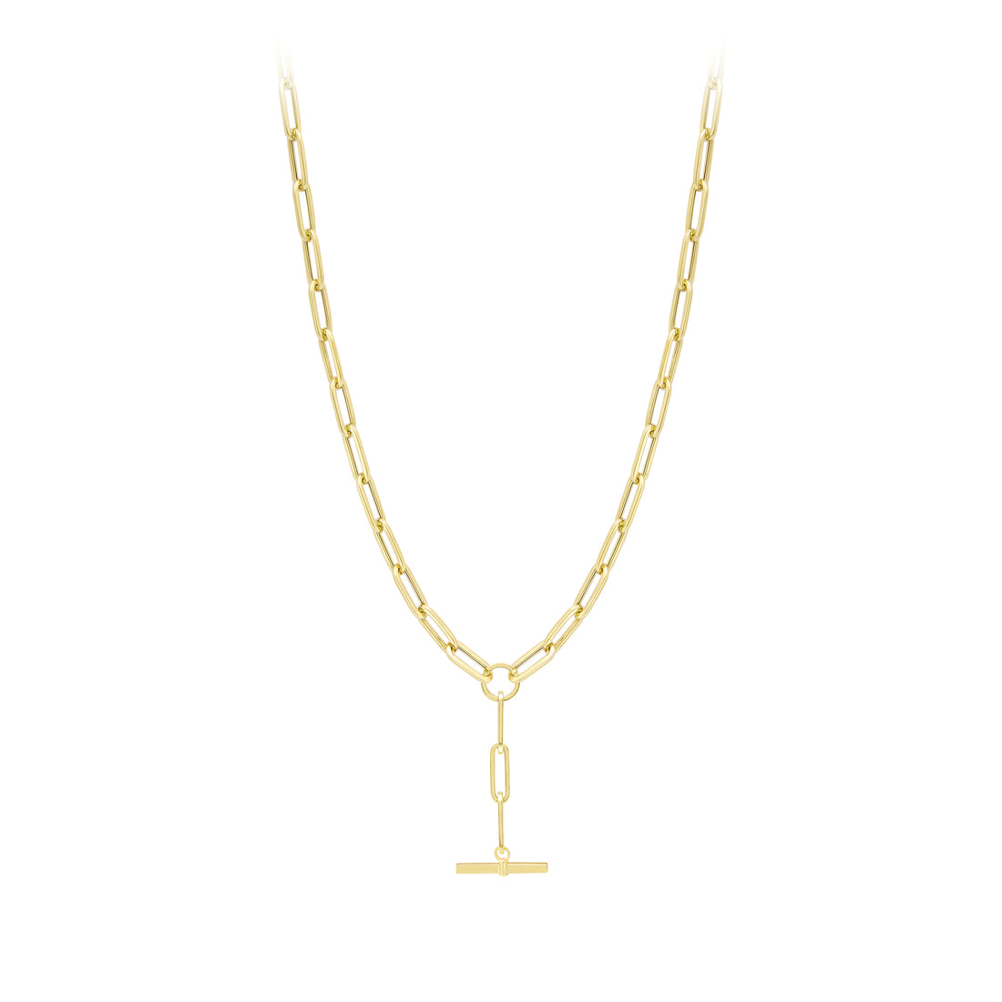 9ct. Yellow Gold T- Bar Necklace - Robert Anthony Jewellers, Edinburgh