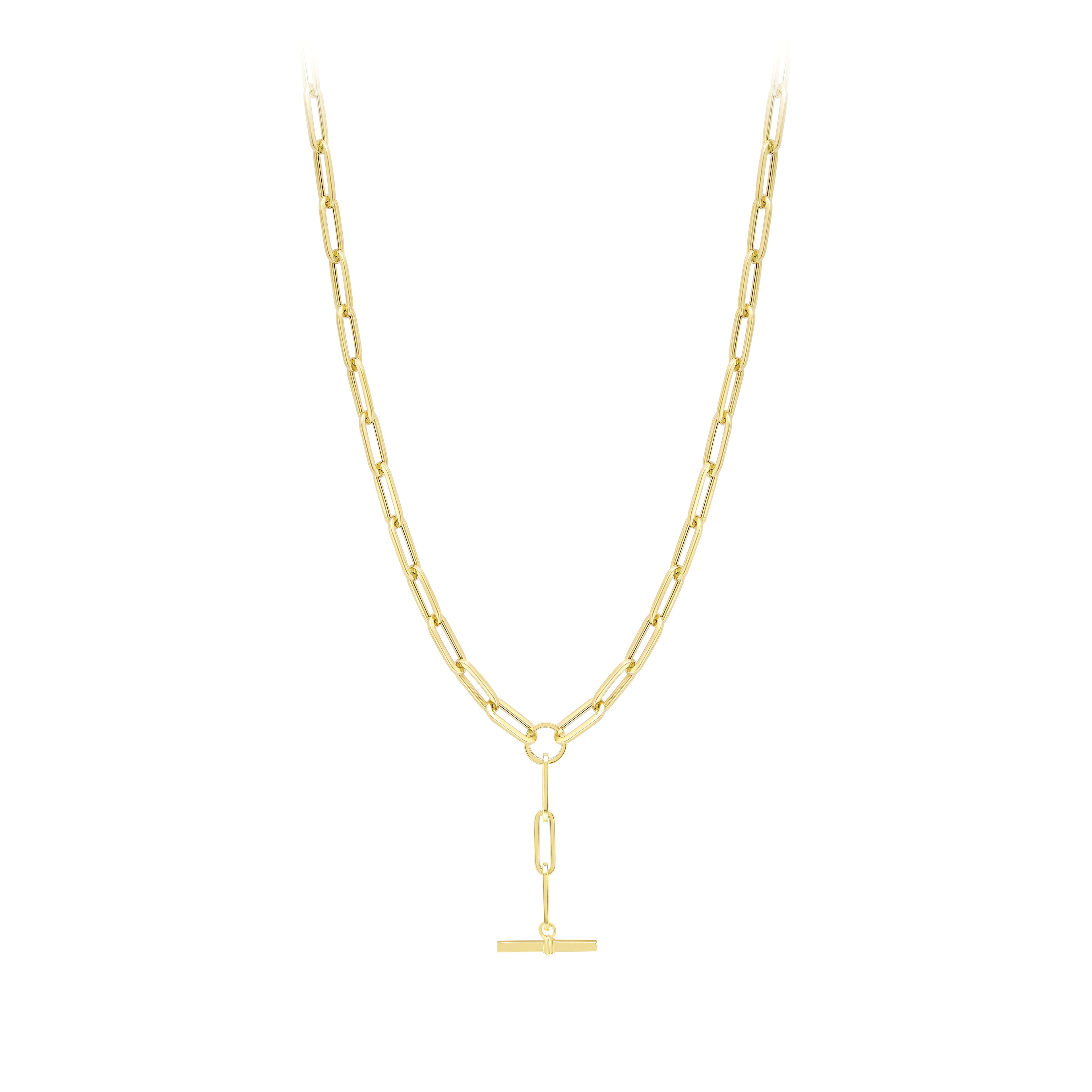9ct. Yellow Gold T- Bar Necklace - Robert Anthony Jewellers, Edinburgh