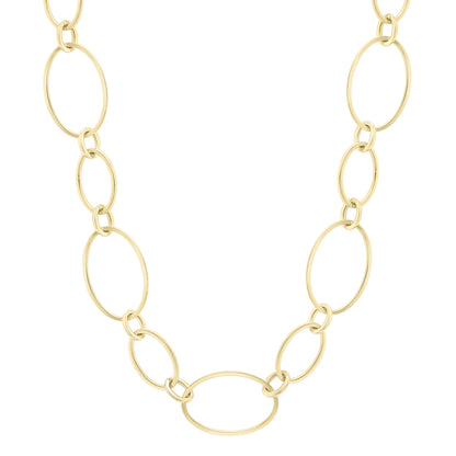 9ct. Yellow Gold Open Link Necklace - Robert Anthony Jewellers, Edinburgh