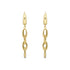 9ct. Yellow Gold Drop Stud Oval Link Earrings - Robert Anthony Jewellers, Edinburgh
