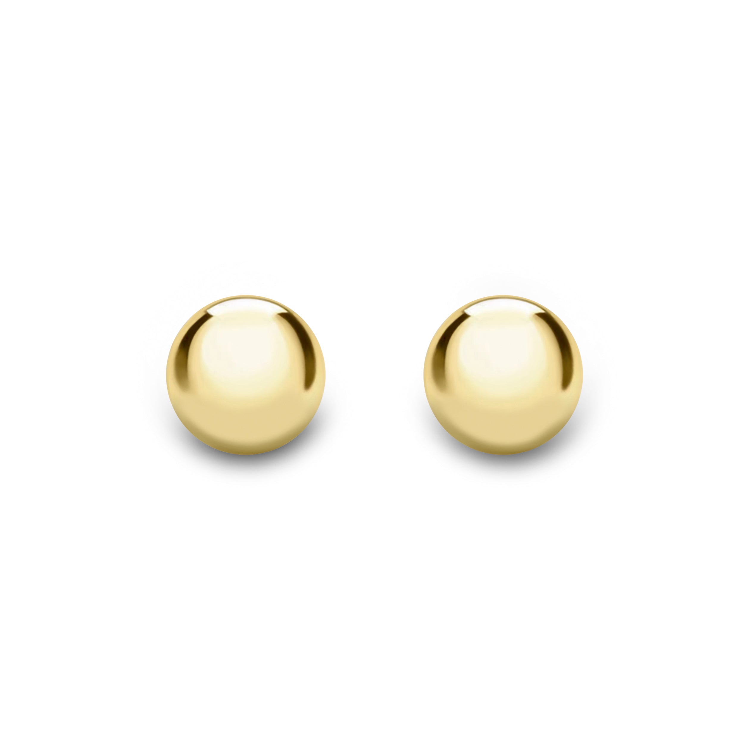 9ct Yellow Gold Ball Stud Earrings — Various Sizes - Robert Anthony Jewellers, Edinburgh