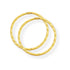 9ct. Yellow Gold 14mm Thin Diamond-cut Hinged Sleeper Earrings - Robert Anthony Jewellers, Edinburgh