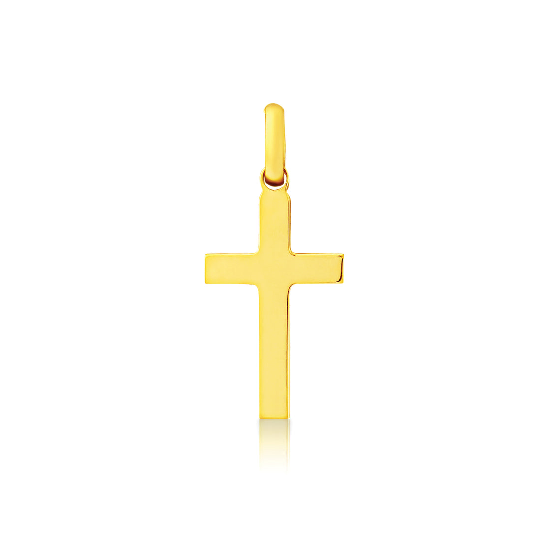 9ct. Yellow Gold Solid Cross Pendant - Robert Anthony Jewellers, Edinburgh