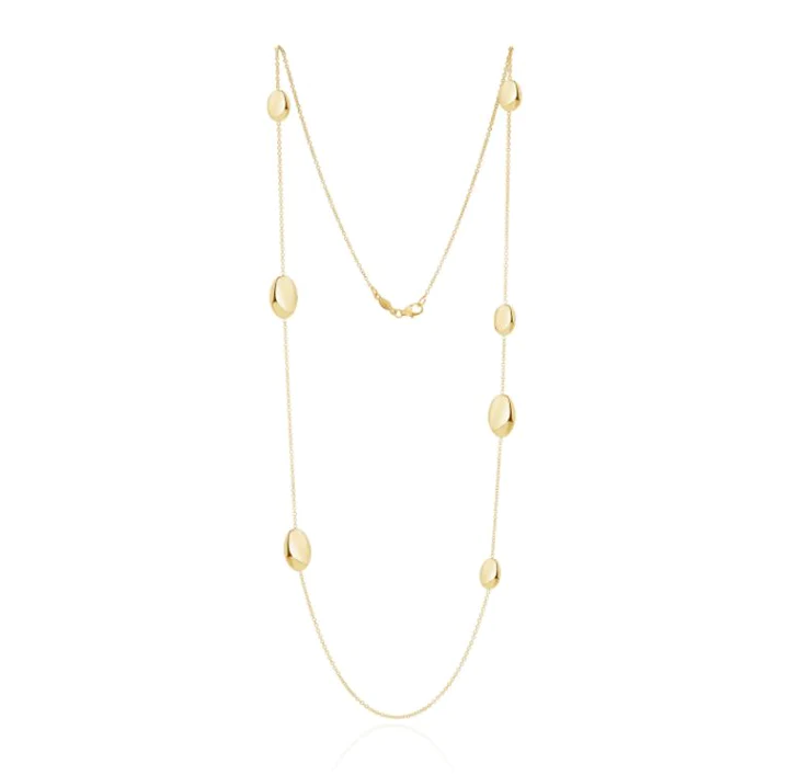 9CT Yellow Gold Flat Oval &amp; Chain