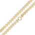 9CT Yellow Gold Handmade 11mm Three Row Gate Chain Bracelet - Robert Anthony Jewellers, Edinburgh