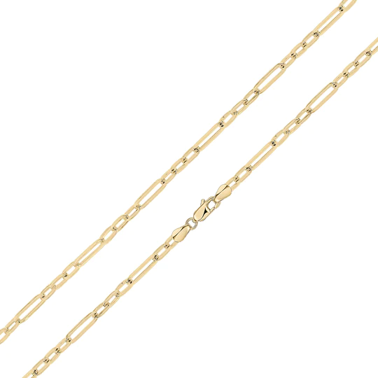 9CT Yellow Gold Handmade 4mm Paperchain Chain - Robert Anthony Jewellers, Edinburgh