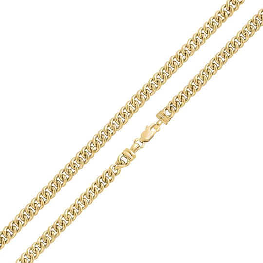 9CT Yellow Gold Handmade 5.5mm Curb Chain Bracelet - Robert Anthony Jewellers, Edinburgh