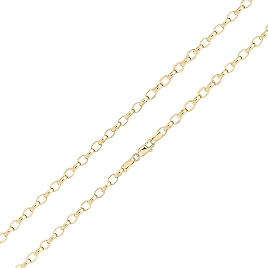 9CT Yellow Gold Handmade 5mm Oval Belcher Chain - Robert Anthony Jewellers, Edinburgh